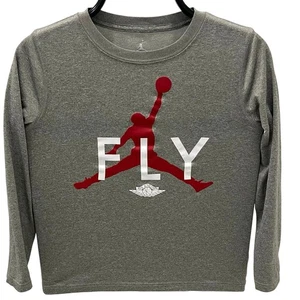 Nike Air Jordan Niño MD Dri-Fit Fly Jumpman Camiseta Gráfica Manga Larga - Imagen 1 de 4