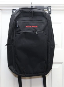 Adobe Summit Black Backpack Light Weight Material Conference Attendee Swag - Picture 1 of 10