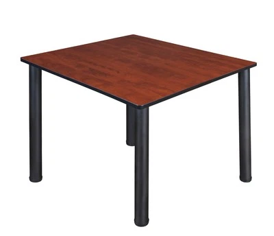 Regency Kee 30 in. Square Breakroom Table Top Black Legs - Image 1 of 3