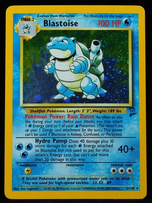 Blastoise 2/130 VLP/NM Perfect Swirl Base 2 Pokemon Card - Image 1 of 3