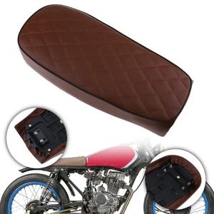 Cojín Seat Pillion Alta Calidad Pasajero Largo Nuevo Marrón Ajuste Para Honda CG125 - Imagen 1 de 9