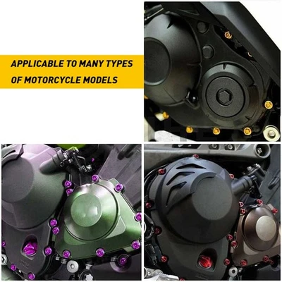 Kit completo de tornillos de perno de carenado para Kawasaki Ninja 1000 250R Ninja Ninja 300 Foto 1 de 4