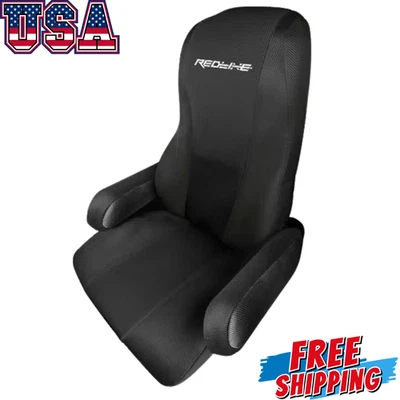 Freightliner Cascadia Black Seat Cover by Redline w/ Armrest Covers Included - Image 1 of 4