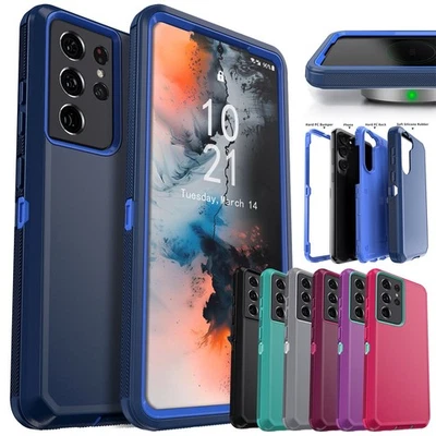 For Samsung Galaxy S21+ S21 Ultra 5G S22 Shockproof Heavy Duty Phone Case Cover - Image 1 of 4