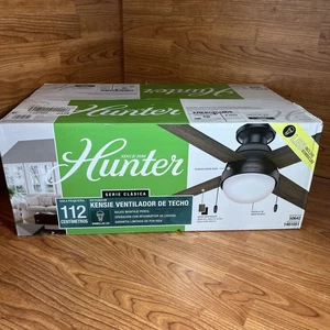 Hunter KENSIE 44” Indoor/Outdoor Ceiling Fan - Matte Black - Picture 1 of 11