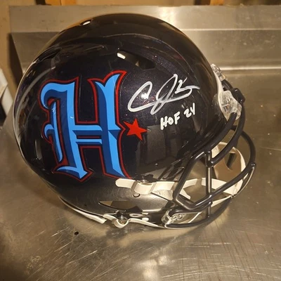 Texans Andre Johnson Authentic Signed Fullllsized Authentic Helmet JSA  COA HOF - Image 1 of 4