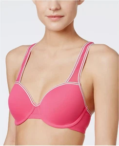 NWT B. Tempt'd by Wacoal B. ACTIVE Low-Impact Sports Bra, sz 32D Pink *** - Picture 1 of 2