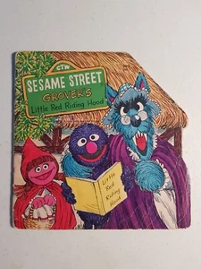 Golden Super Shape Book - 5900-1 Sesame Street Grover's Little Red Riding Hood - Imagen 1 de 3