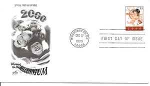 US Scott #3369, First Day Covers 12/27/99 Washington Single Millenium - Picture 1 of 1