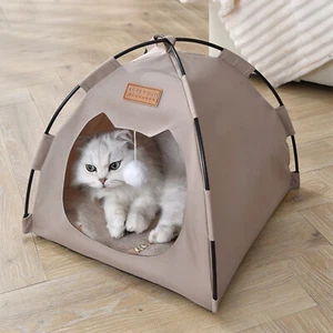 Pet Tent Cat House Cave Cat pet Bed for Indoor Small Dog Cat Outdoor Portable ( - Picture 1 of 15