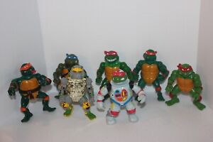 TMNT Lot of 7 Including Space Cadet Raph, Metal Head Ninja, Others as Shown