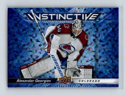 2023-24 UD Series 2 Instinctive Sparkle #IN-9 Alexandar Georgiev Avalanche - Image 1 of 2