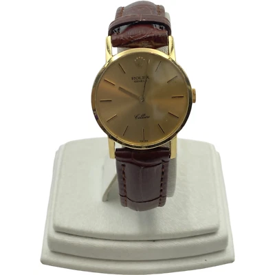 Reloj Rolex Geneve Cuerda Cellini 4109 Caja 1601 Movimiento Oro Sólido Foto 1 de 4