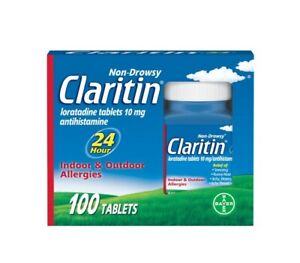 Claritin Allergy 100 ct 10mg Tablets 24 Hour Antihistamine - Exp. 12/2024