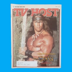 July 1985 TV Host Monthly TV Guide - Conan The Destroyer - Arnold Schwarzenegger - Picture 1 of 3