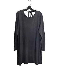 H&M WOMEN'S BLACK AND SILVER METALLIC COCKTAIL DRESS SZ 2XL - Picture 1 of 3