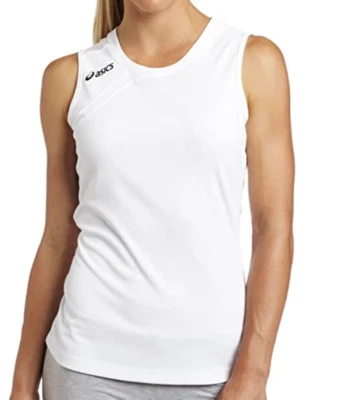 Camiseta deportiva de voleibol sin mangas Court Diva de ASICS | Blanca | BT1011 0101 | NUEVA CON ETIQUETAS Foto 1 de 4