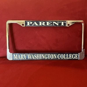 Vintage Mary Washington College PARENT License Plate Frame NOS - Picture 1 of 3