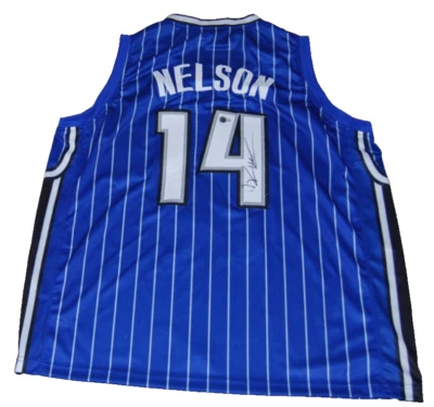 JAMEER NELSON signed (ORLANDO MAGIC) basketball jersey BECKETT BQ83858 - Image 1 of 3