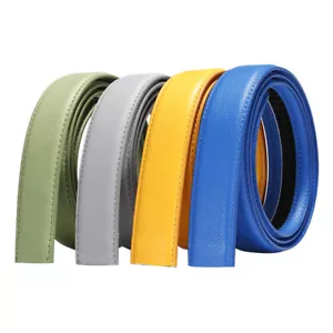 Cinturón con hebilla automático genuino de lujo para hombres y mujeres sin hebilla 2,4 cm 3,0 cm 3,5 cm - Imagen 1 de 50