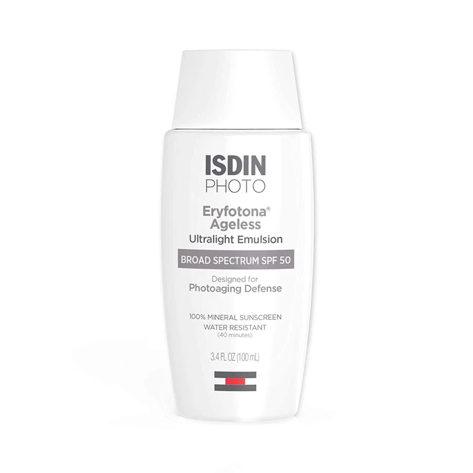 ISDIN Photo Eryfotona Ageless Ultralight Emulsion Broad Spectrum SPF 50 Sunscreen - 3.4oz