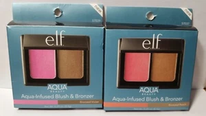 ELF Aqua Blush & Bronzer Your Choice of (1) Bronzed Violet OR Bronzed Peach - Picture 1 of 24