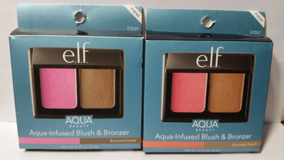 ELF Aqua Blush & Bronzer Your Choice of (1) Bronzed Violet OR Bronzed Peach - Image 1 of 1