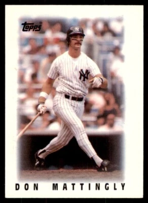 1986 Topps Major League Leaders Minis Don Mattingly 101 Baseballl Cards #28 - Image 1 of 2