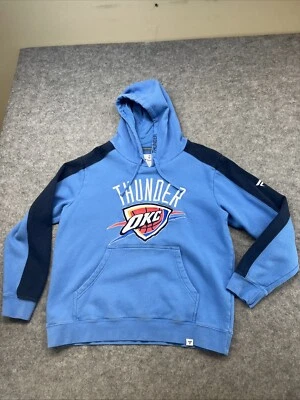 OKC Oklahoma City Thunder NBA Hoodie Large Fanatics Basketball Blue Pullover - Image 1 of 4