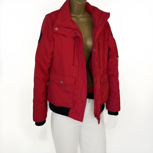 Giacca cappotto rosso Supreme vintage EQUINE SPORTS giacca antivento taglia 10 prezzo al pubblico £ 189 2