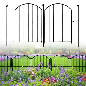Decorative Garden Fence 21in x18ft, 18 Pack Rustproof Metal No Dig Fence - Picture 1 of 7