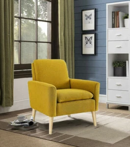 Modern Single Fabric Chair Occasional Chairs Fireside Armchair Lounge Sofa Seat - Picture 1 of 14