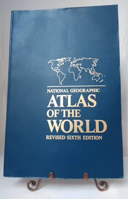 National Geographic Atlas of the World Revised Sixth Edition Oversized Book 1992 Foto 1 de 4