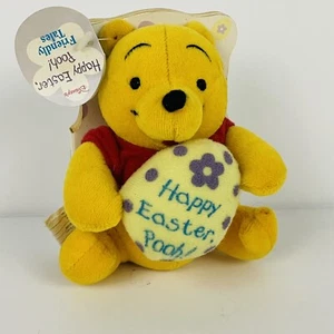 Libro de peluche vintage de Disney Winnie the Pooh Happy Easter Cuentos amistosos 2000 nuevo con etiquetas - Imagen 1 de 8