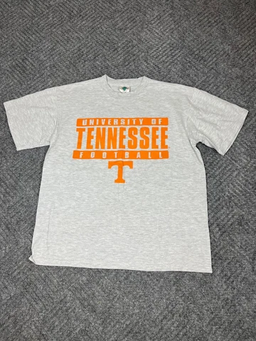 Vintage Tennessee Vols T-Shirt Mens Size Large Gray Short Sleeve Adult Cover