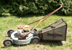 Vintage Sensation 21" Lawnmower Lawn Mower Grass Catcher Basket Only - Picture 1 of 11