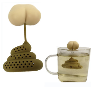 Silicone Tea Infuser Poop Butt Shape Tea Gag Gift Funny Tea Strainer Reusable