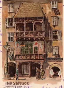 Postal vintage en relieve Innsbruck “Golden Roof” Golden Dachl AUSTRIA c1905 - Imagen 1 de 5
