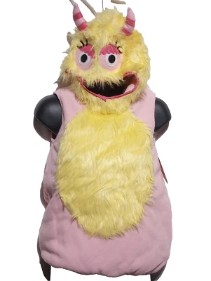 NEW Pottery Barn Kids Pink Fuzzy Monster Halloween Costume sz 7/8 - Image 1 of 4