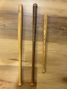 lot of 3 vintage mini Baseball bat (cleveland Indians,lance Parrish,tony Oliva) - Picture 1 of 4