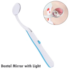 New Dental Mirror with Light Dental Instruments lluminate Tooth Care Tool Blue - Picture 1 of 10