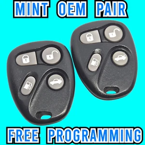 2x Pair Mint OEM Cadillac #1 & 2 KOBUT1BT Keyless Remote Fob 25656444 & 25656445 - Picture 1 of 7