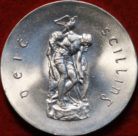 1966 IRELAND - 10 SHILLING (SCILLING) - EASTER UPRISING - MINT BU SILVER -BEAUTY Cover