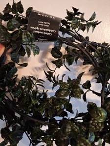 Halloween Garland 5ft Black Wired Leaf Coiled Garland by Ashland®-Halloween NEW - Picture 1 of 5