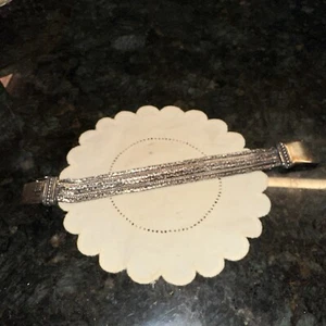 Silpada ‘Go Gorgeous’ Sterling 925 Multi-strand Byzantine Bracelet 64 Grams - Picture 1 of 15