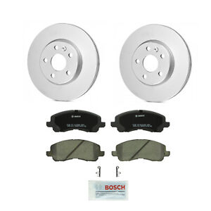 Bosch 2 Front Vented Rotors 294mm Ceramic Disc Brake Pads Kit For Chrysler Dodge