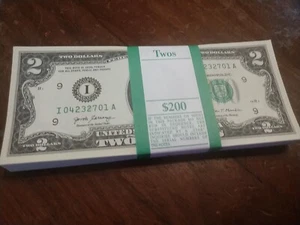 PILA (100) 2017A MINNEAPOLIS, $2. Bills PACK BEP SIN CIRCULAR. (SF-i-2701) - Imagen 1 de 2
