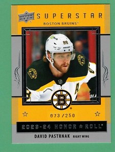 2023-24 UPPER DECK SERIES 1 DAVID PASTRNAK HONOR ROLL SILVER RAINBOW 73/250