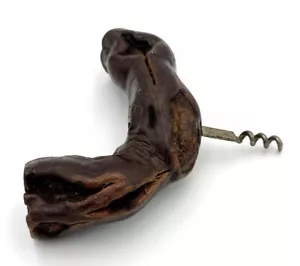 Ancien Tire-Bouchon en Bois de Vigne - Fait Main - Vin - Ustensiles Antique - Imagen 1 de 14