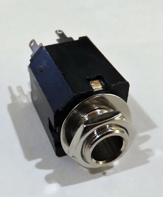 *NEW* (1 EA) SWITCHCRAFT 114BPC -1/4" TRS JACK W/SHUNT COMPLETE WITH HARDWARE - Image 1 of 4